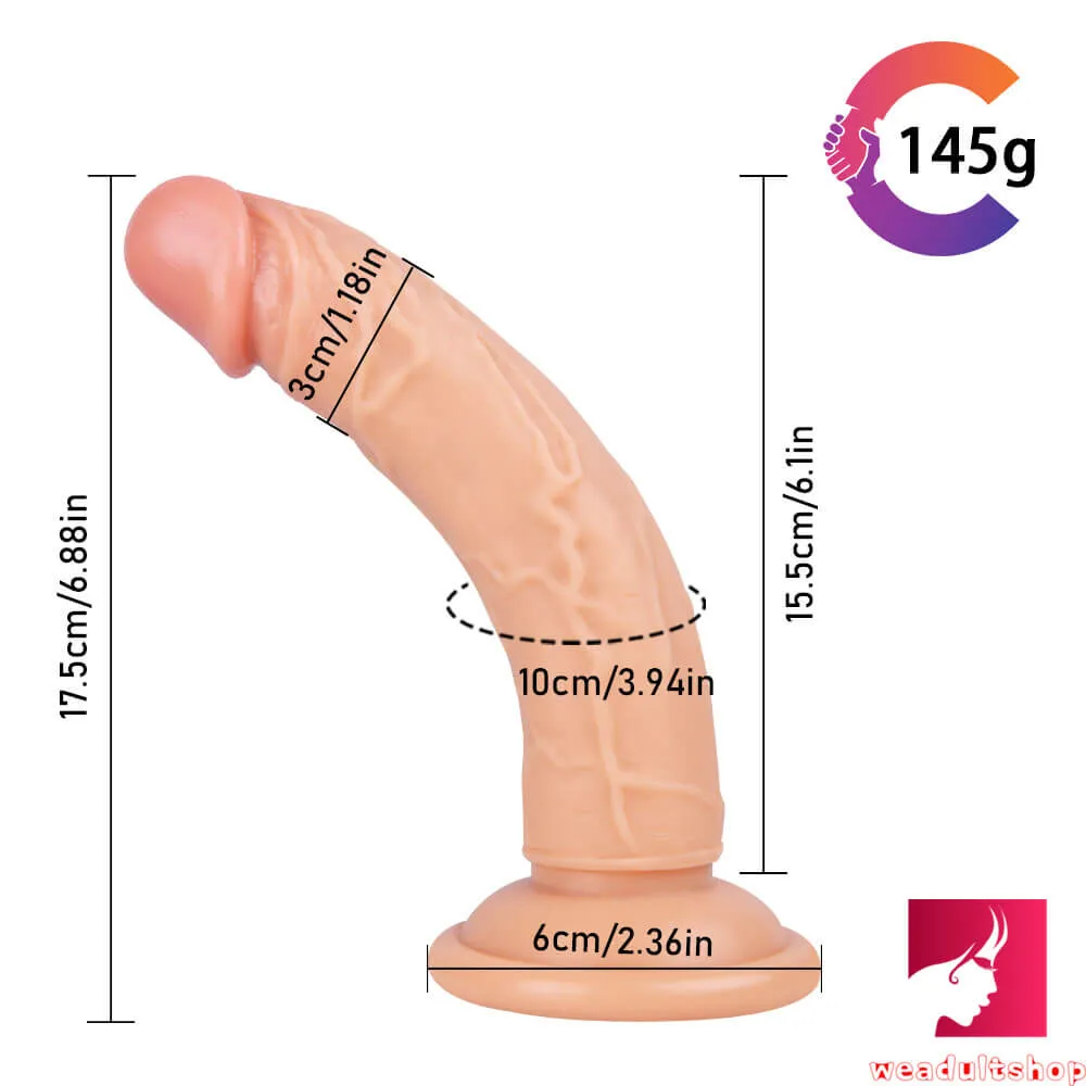 6.88in 3cm Thick Mini No Eggs Dildo Sex Toy For Women