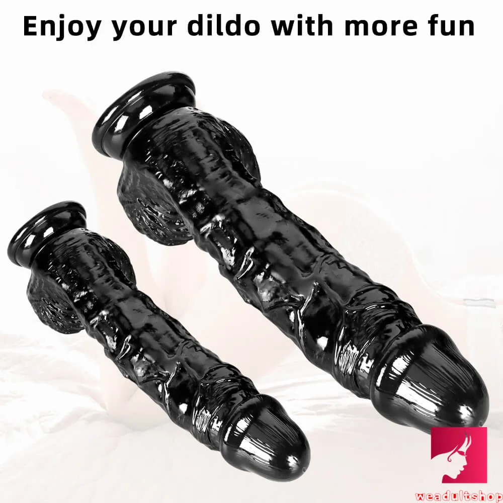 9.84in 12.6in Real Huge Thick Black Cock Dildo For Adult Sex