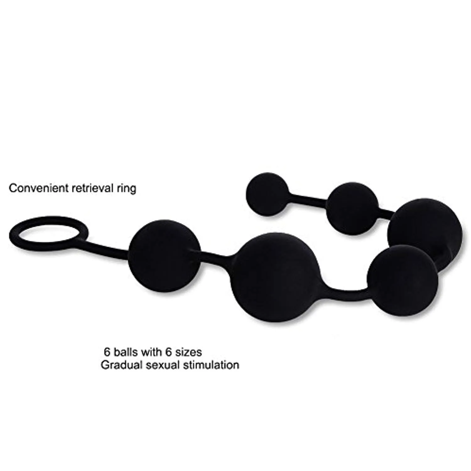 Anal Plug With Anal Bead For Long Anal Sex Toy With Pulling Ring