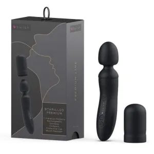 B Swish - Bthrilled Premium Line Wand Massager (Black)