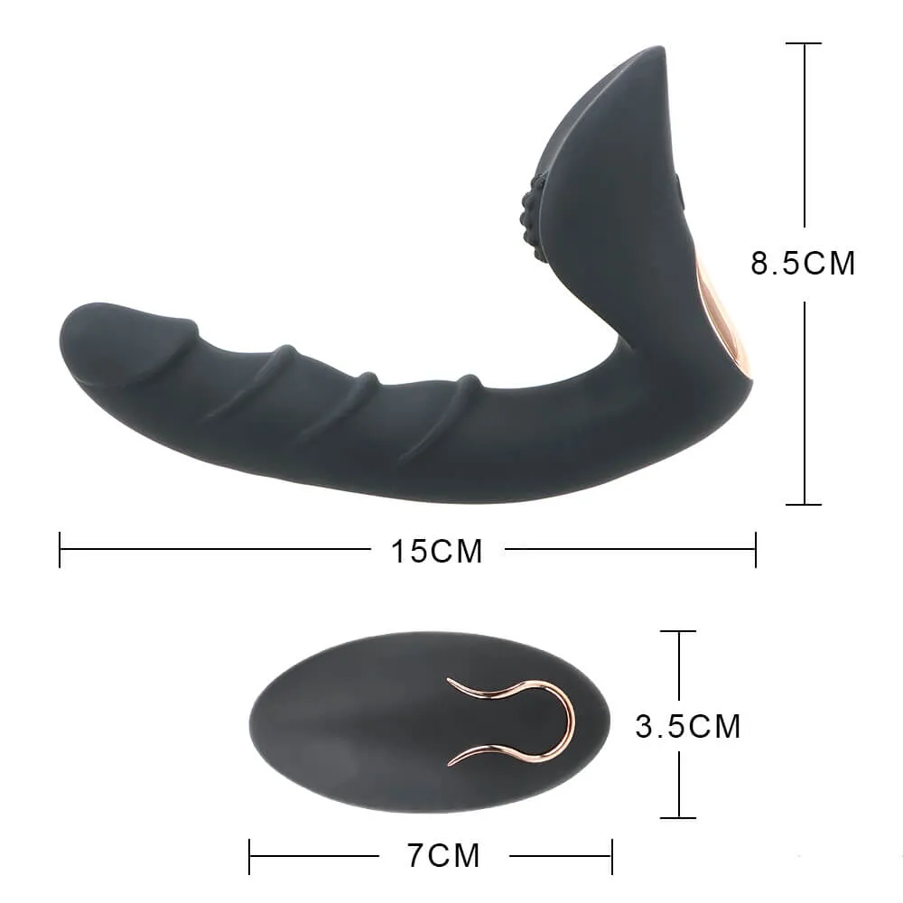Backyard Vibration Massaging Remote Control Butt Plug For Gay Men