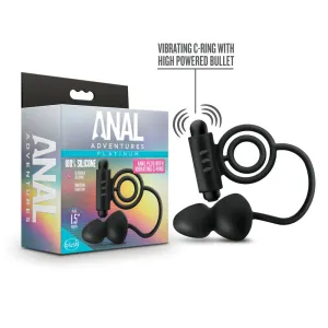 Blush Anal Adventures Anal Plug with Vibrating C-Ring