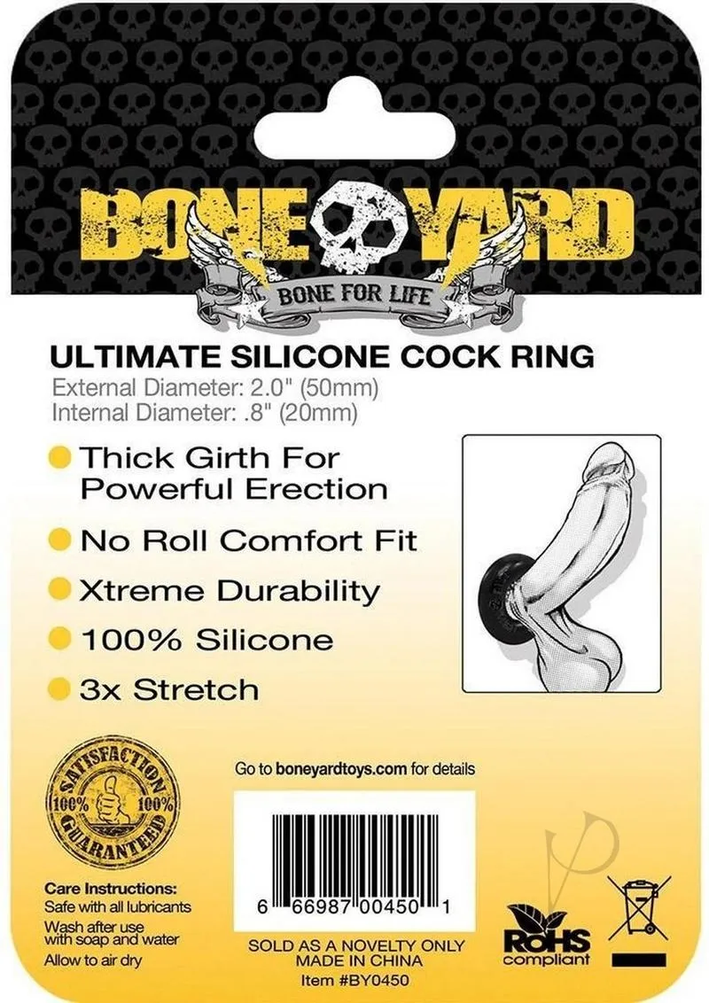 Boneyard Ultimate Silicone Ring Black