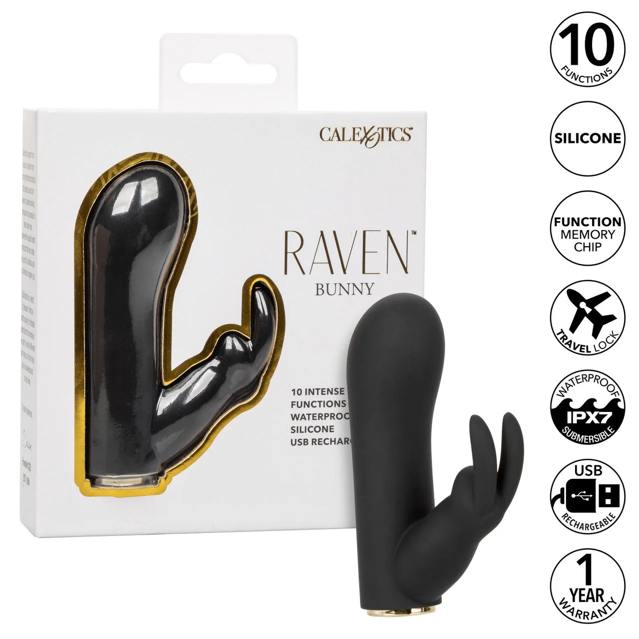 CalExotics Raven Bunny Vibrator Rechargeable
