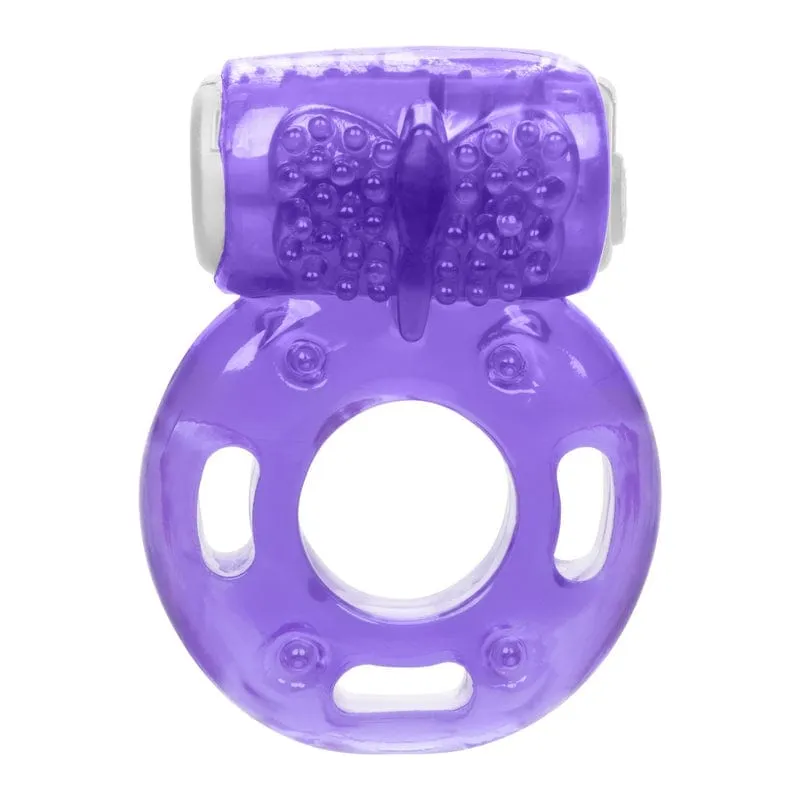 Calexotics Vibrating Ring Foil Pack Purple