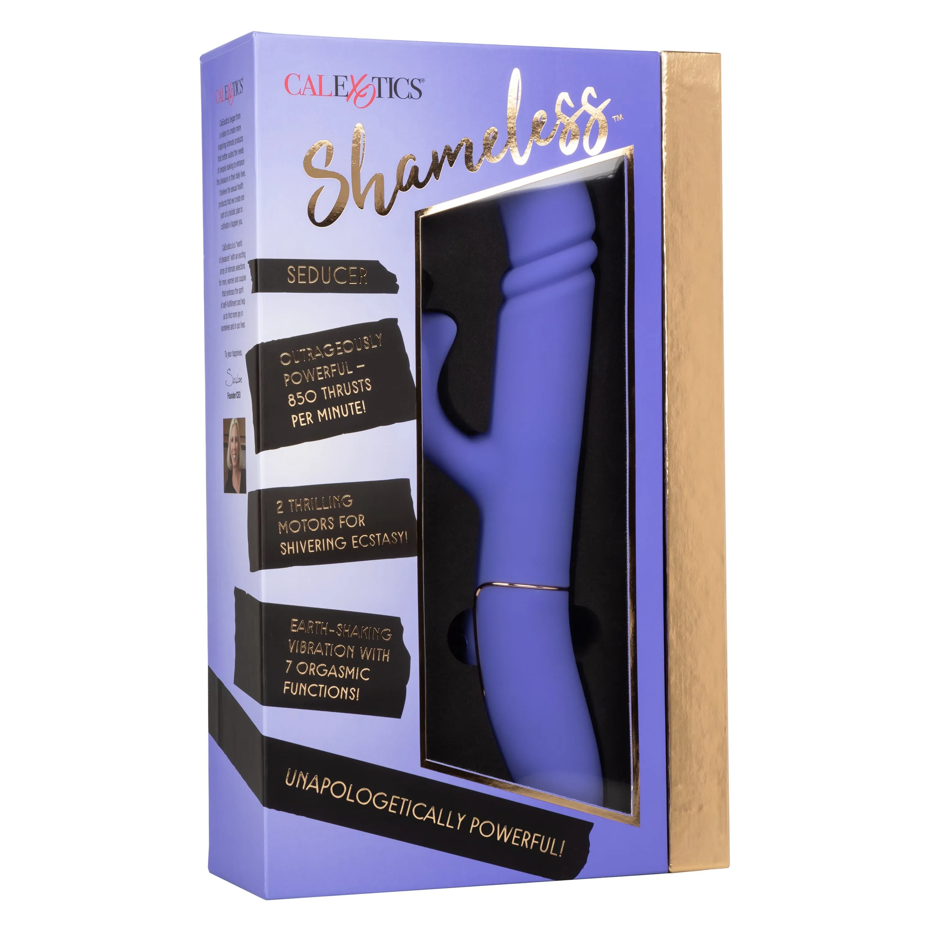 California Exotics - Shameless Seducer Rabbit Vibrator (Purple)