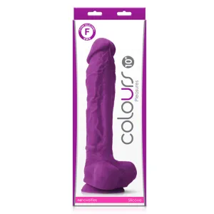 Colours Pleasures 10 Dildo - Purple