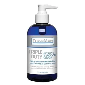 Doc Johnson TitanMen Triple Duty Fist. Fuck & Jack-Off Cream