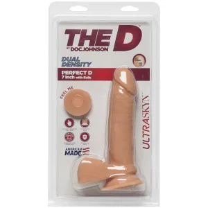 Doc Johnson UltraSkyn Perfect D 7 with Balls Vanilla