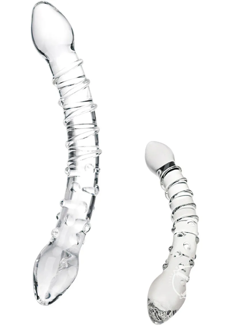 Double Trouble Glass Dildo
