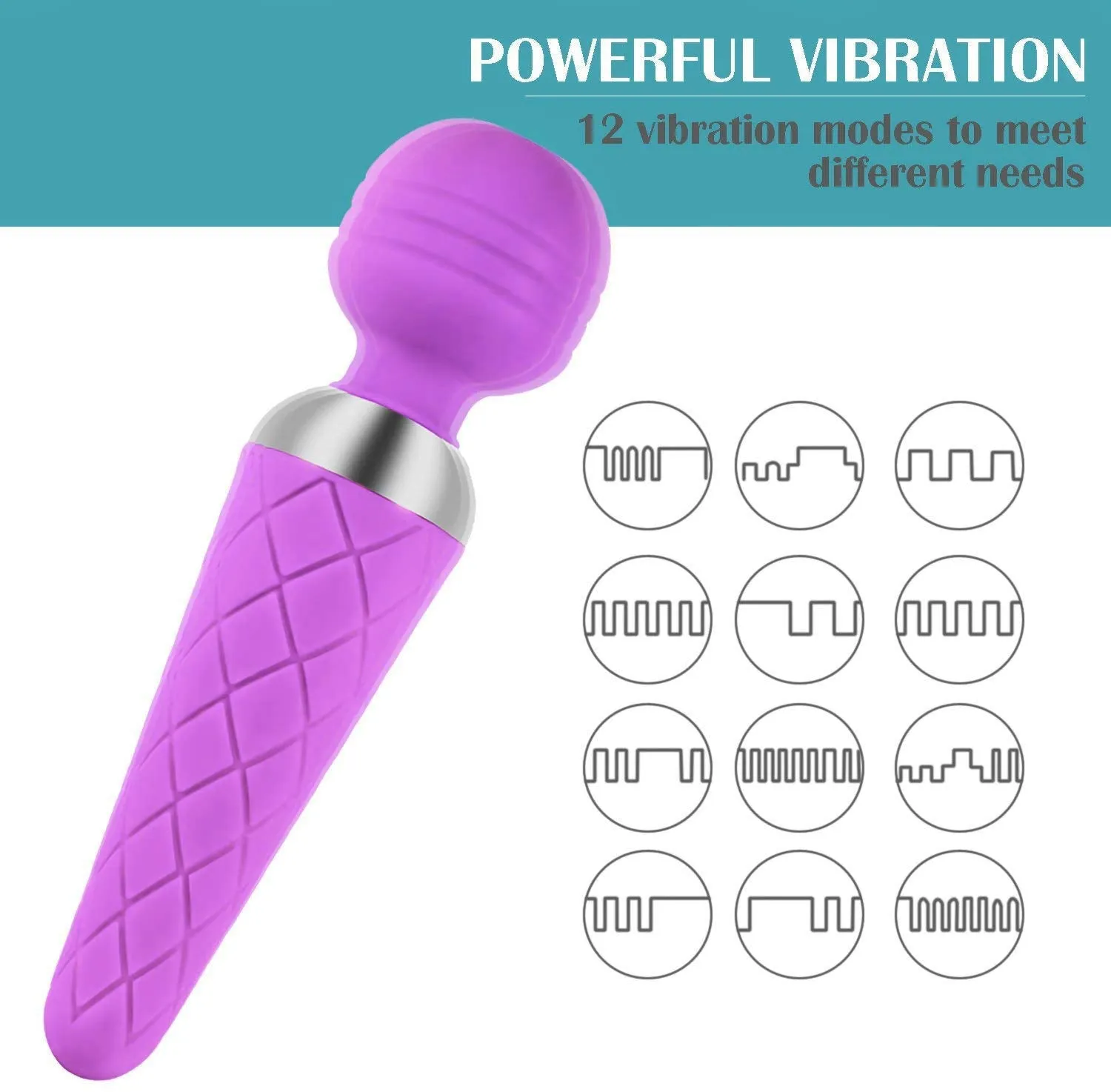 Electric Wand Massager Vibrator For Women Adult Toy