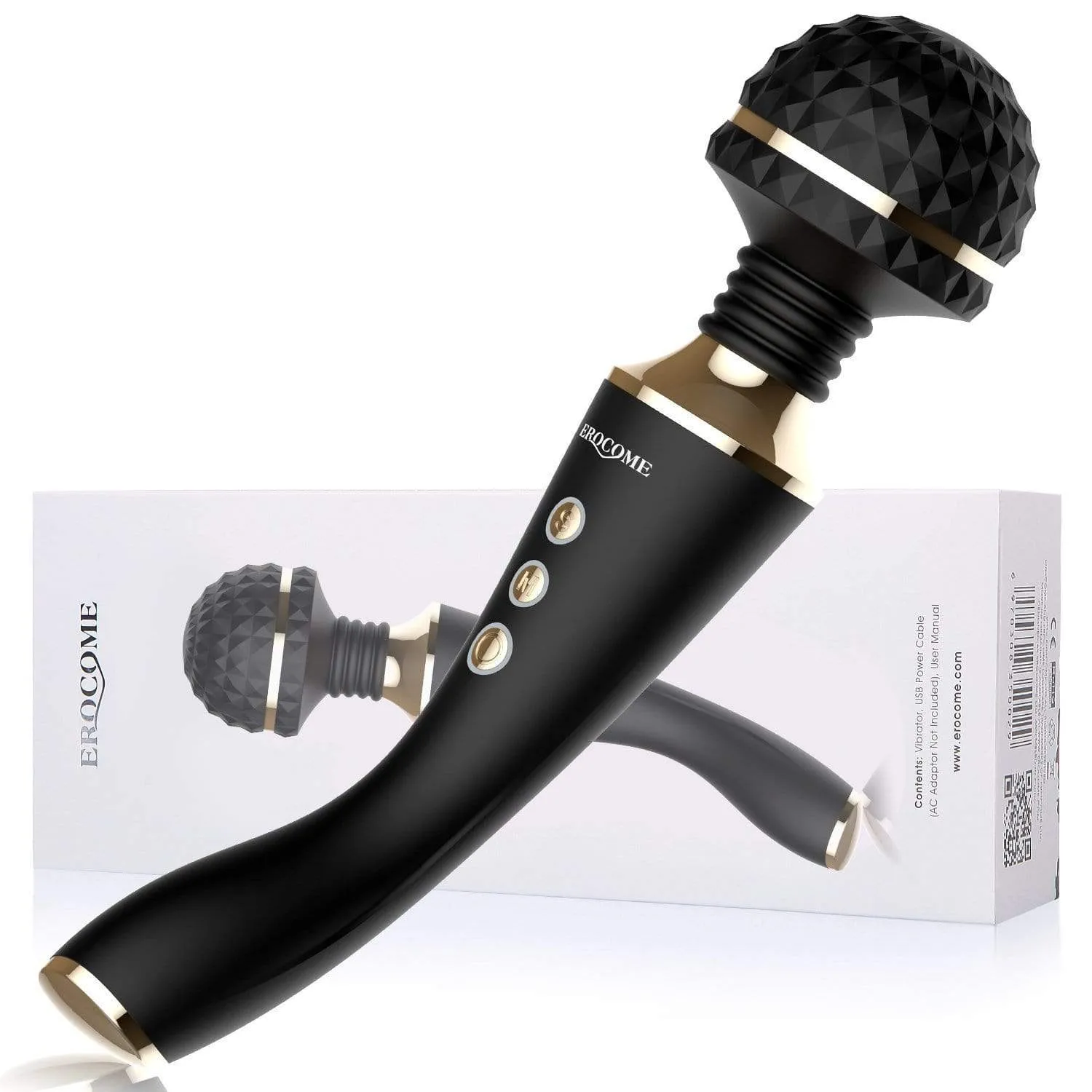 Erocome - CR. Austrilis Wand Massager (Black)