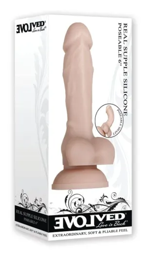Evolved Real Supple Poseable 6 Dildo