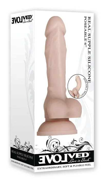 Evolved Real Supple Poseable 6 Dildo