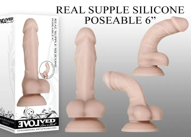 Evolved Real Supple Poseable 6 Dildo