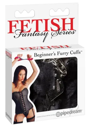 Ff Beginner Furry Cuffs Black