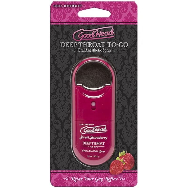 GoodHead Deep Throat Spray Strawberry Flavoured Oral Sex Desensitizer Lube
