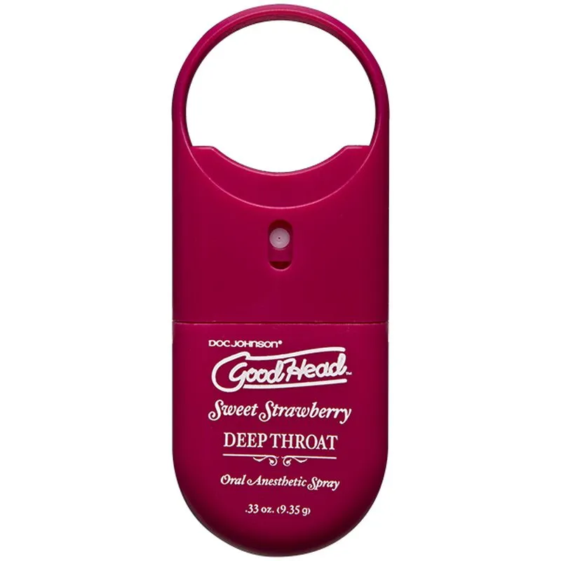 GoodHead Deep Throat Spray Strawberry Flavoured Oral Sex Desensitizer Lube