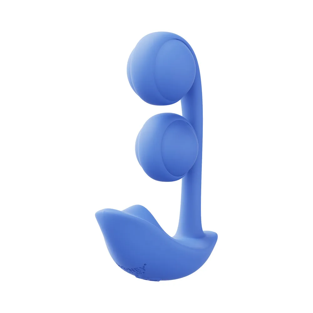 Honey Play Box Fortexa App-Controlled Kinky Finger Flapping Dual Stimulator Blue