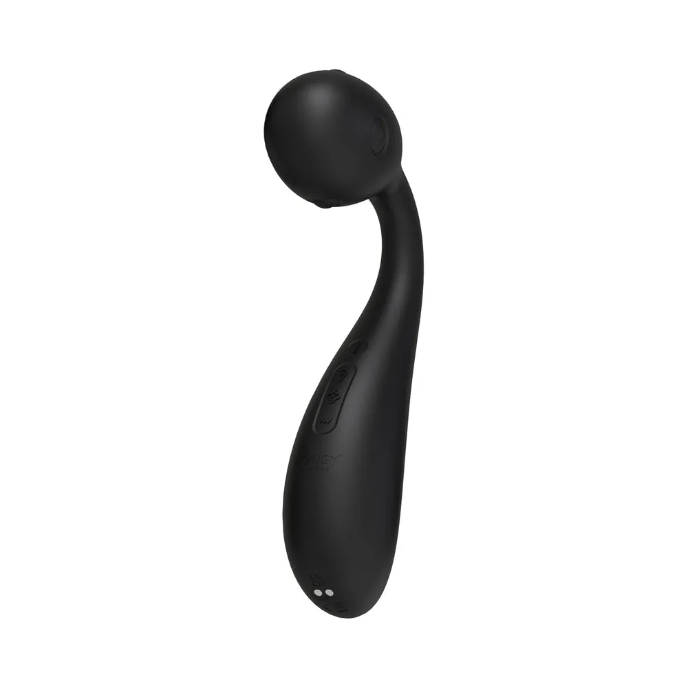 Honey Play Box Puff App-Controlled Inflatable Kegel Ball Black