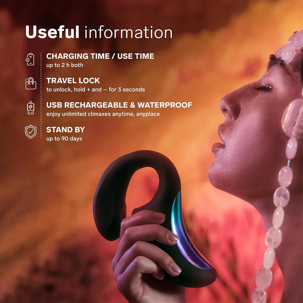 Lelo Enigma Double Sonic Triple Clitoral Stimulator APP Vibrator Purple
