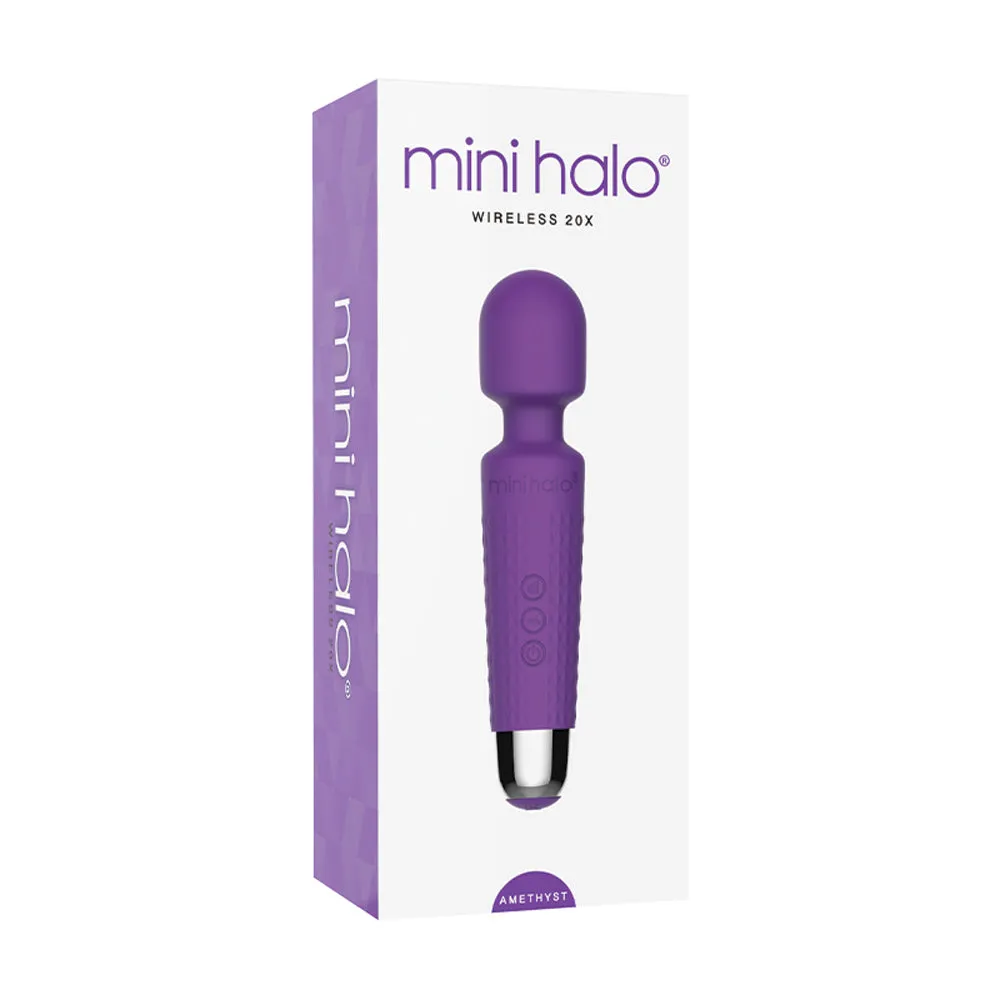 Mini Halo Wireless Wand 20x Silicone Amethyst