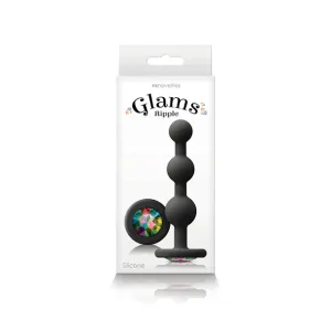 NS Novelties Glams Ripple Rainbow Gem Butt Plug