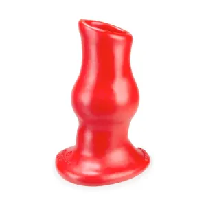 OxBalls Pig Hole Deep-2. Hollow Plug. Medium. Red