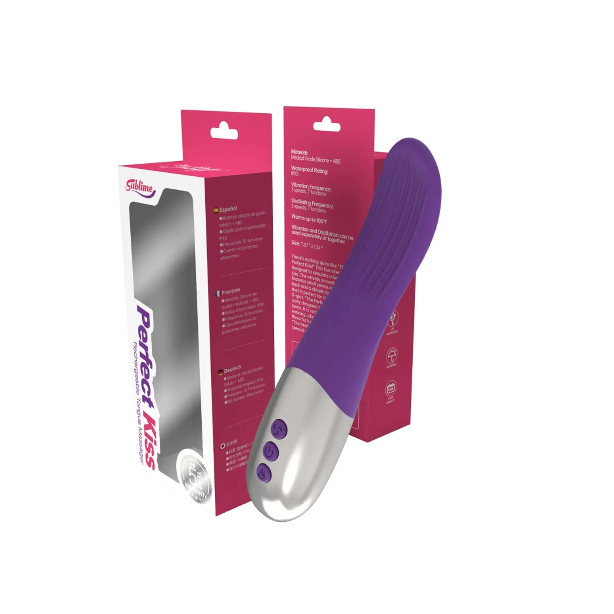 Perfect Kiss Oscillating Heating Vibrator by Sublime