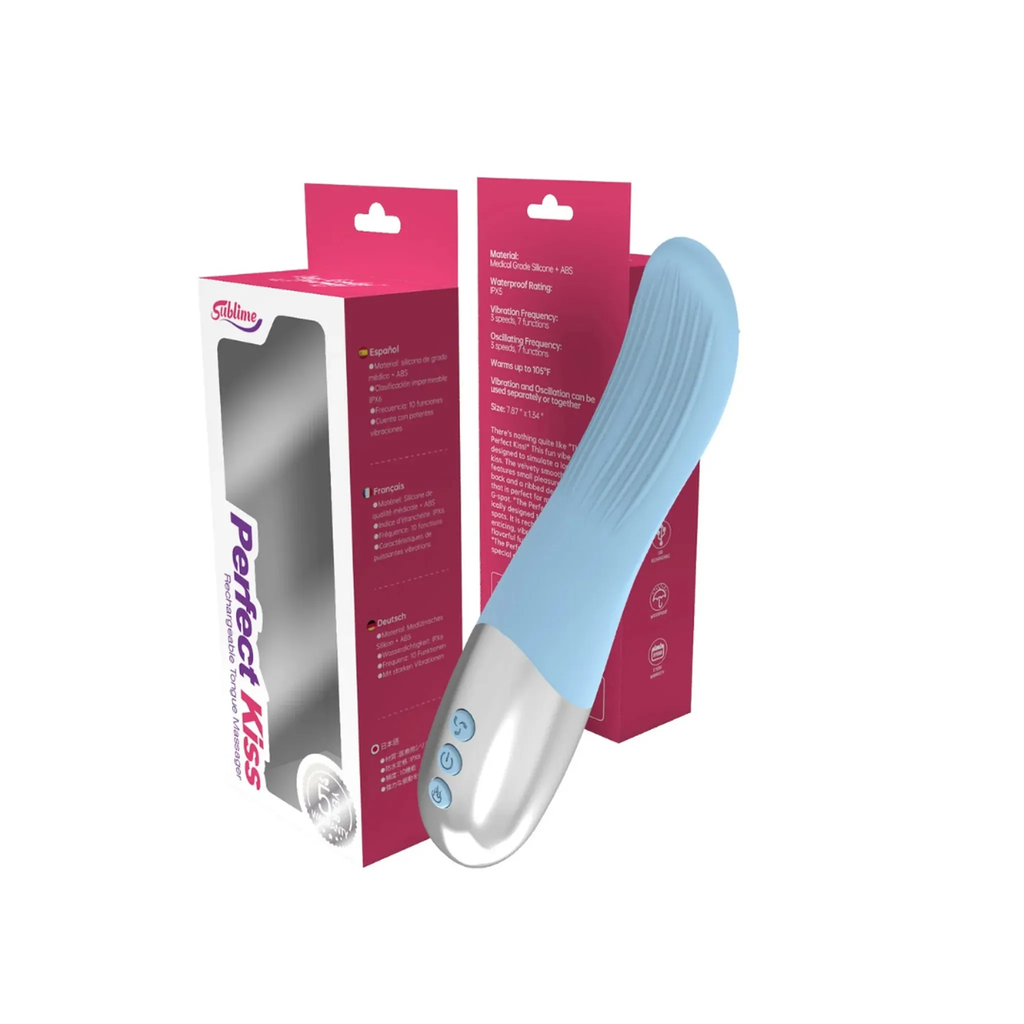 Perfect Kiss Oscillating Heating Vibrator by Sublime