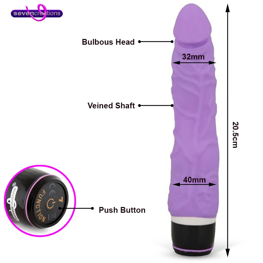 Premium Range - Classic Regular Silicone Vibe Purple