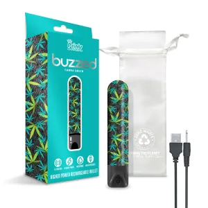 Prints Charming Buzzed Rechargeable 3.5 Bullet - Canna Queen - Black
