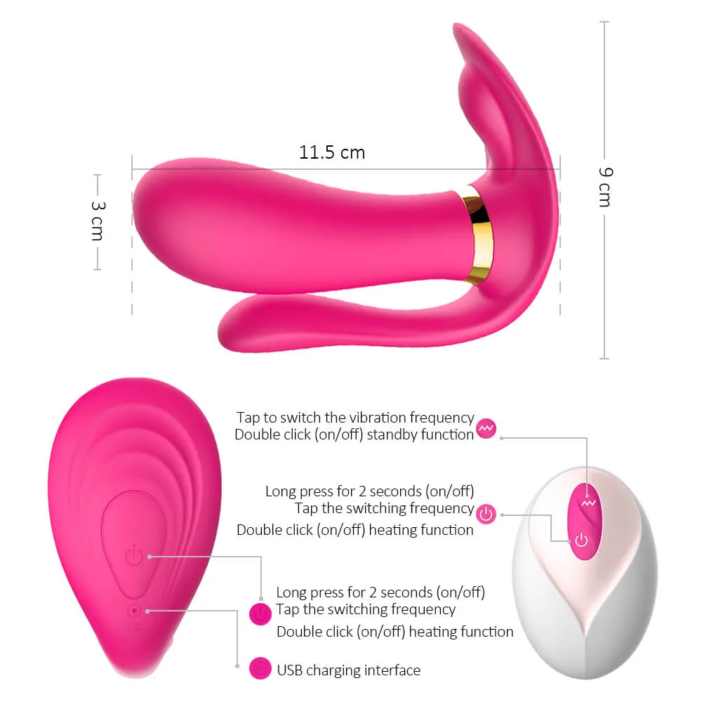 Real Feel Vibrator Heating Stimulator Remote Control Vibrator