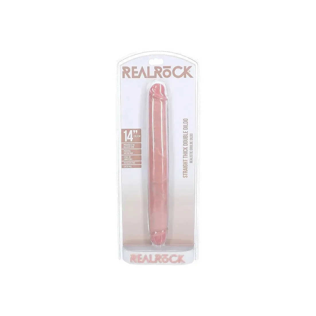Realrock Thick Double Ended Realistic Dildo 14 by Shots
