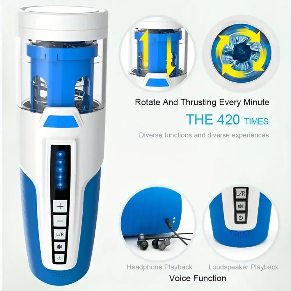 Repeated Realistic Soft Rotation Voice Male Automatic Masturbator