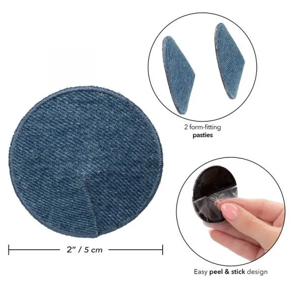 Ride Em™ Denim Pasties by Cal Exotics