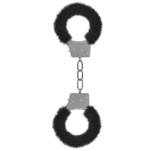 Shots - Ouch Beginner's Furry Handcuffs (Black)