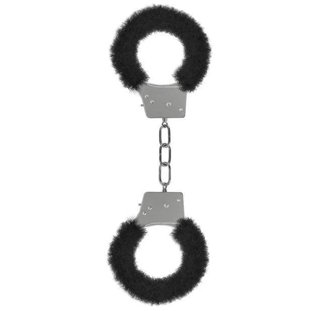 Shots - Ouch Beginner's Furry Handcuffs (Black)