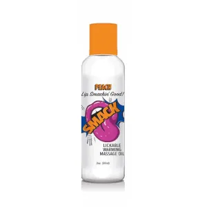 Smack Warming & Lickable Massage Oil Peach by Little Geenie