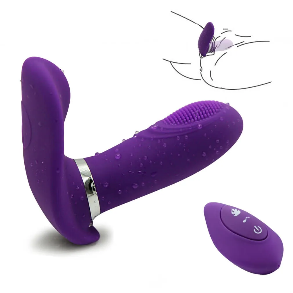 Strong Vibration Heating Dual Motors Vibrator Wearable Waterproof Toy