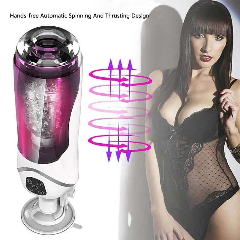 Thrusting Sex Toy Silicone Exotic Male Masturbation Cup