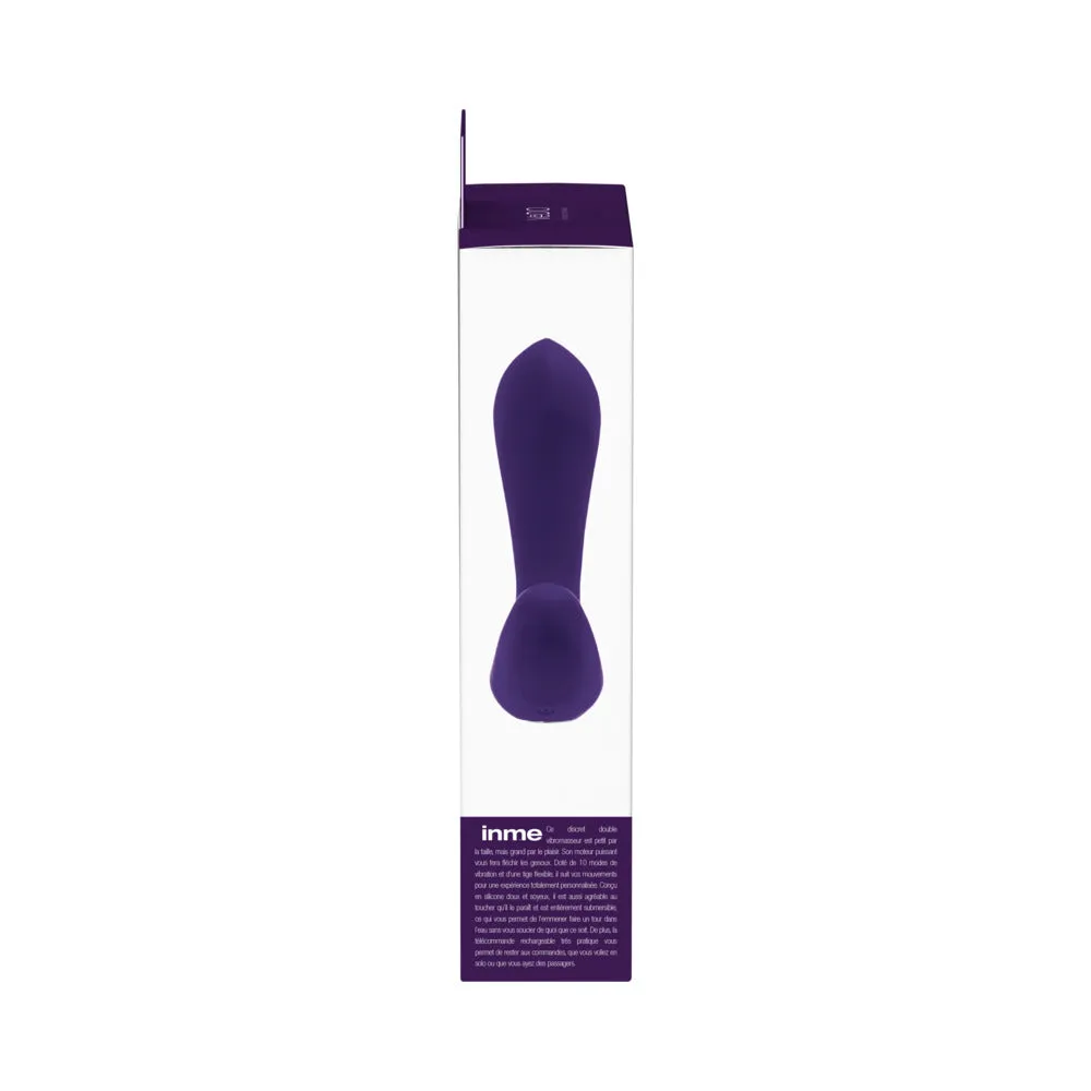 VeDO Inme Rechargeable Dual Vibe with Remote Purple